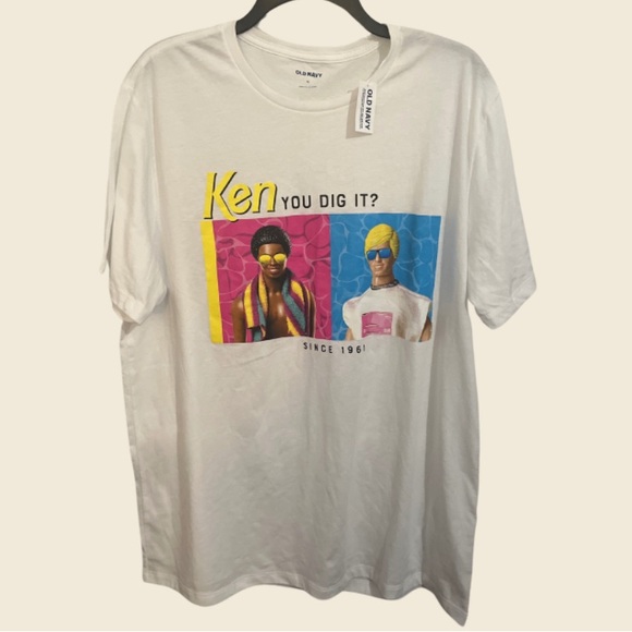 Old Navy NWT Barbie Ken You Dig It T-Shirt Size XL - Picture 1 of 3